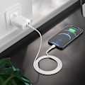 Miniatyrbilde 4 av 5: hoco. NK1 Zhanyou dobbelport PD20W+QC3.0 lader ny britisk standard 18W hurtigladinghode