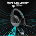 Pikkukuva 5 / 7: G08 Kaksinkertainen langaton pelikuuloke mikrofonilla PS5:lle, PS4:lle, PC:lle, matkapuhelimelle, tabletille: 2,4 GHz langaton + 5,3 Bluetooth - Kevyt - R