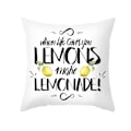 Miniatyrbillede 1 af 6: Citron efterårs pudebetræk gult citron print pude blød moderne farmhouse til soveværelse sofa stue 18 x 18 tommer (citron 5)