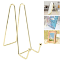 Miniatyrbillede 11 af 11: Neglekunst Display Stativ Står Robust Elegant Metal Multifunktion Billedramme Holder Stativ Guld