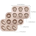 Miniatyrbild 2 av 7: Beasea 3-pack Madeleineformar, 10x7 tum 6 håligheter Icke-klibbiga kattformade kakor/kexformar Kolstål Madeleineform Skal Madeleine Pa