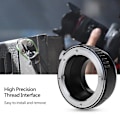 Miniatyrbild 4 av 11: K&F CONCEPT Adapterring för Nikon S / D-objektiv för Micro 4/3 M4/3 DSLR-kamerahus