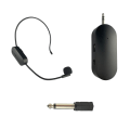 Miniatyrbilde 1 av 3: Trådløs mikrofon headset, 165ft rekkevidde, arbeidstid 6H, 1/4'' plugg, trådløs headsetmikrofon ＆ håndholdt mikrofon 2 i 1, for karaokehøyttaler
