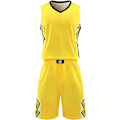 Miniatyrbillede 1 af 5: Herre Basketball Trøjer og Shorts Team Uniformer med Lommer Træningsdragt Uniformer  gul—2XS
