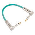 Miniatyrbilde 5 av 11: 6 stk gitarpatchkabel 6 tommer 6,35 mm rettvinklet lydkabel for effektpedal mikser forsterker elektriske gitarer basser cyan