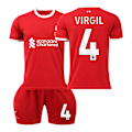 Miniatyrbillede 1 af 2: Liverpool Børnefodbolddragt 2023-2024 - Nr. 4 VIRGIL#26 No.4 VIRGIL #26