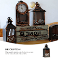Miniatyrbild 4 av 5: Retro bordslampa lykta lampor flimrande lykta inomhus.(1st)