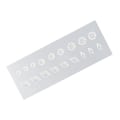 Miniatyrbillede 1 af 2: Neglekunst skabeloner 3D silikone akryl negle udskåret form DIY manicure værktøj 1#
