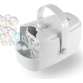 Miniatyrbillede 1 af 7: Boblemaskine, Automatisk Bobleblæser, Bærbar Boblemaskine til Udendørs og Indendørs Brug, Drives af Stik eller Batterier m white