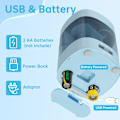 Miniatyrbild 5 av 6: Elektrisk pennvässare, automatisk pennvässare för No.2-pennor och färgpennor, USB- och batteridriven pennvässare för blue