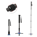 Miniatyrbild 5 av 11: C-333+M-1 Kolfiber Bärbar Utomhus Teleskopisk Monopod Stativ Bergsklättring Käpp för DSLR-kamera