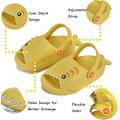 Miniatyrbild 2 av 5: Sandal för småbarn pojkar flickor Slide Sandal Dinosaur Småbarn Flip Flops Utomhus inomhus hem barn sommar vattenskor-----Gul（180 Yard）