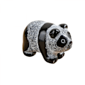 Miniatyrbillede 1 af 3: 1,5'' Håndskåret Blandet ædelsten Krystal Dyrefigur Dyreudskæring (Sort Obsidian)