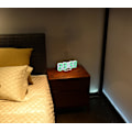 Miniatyrbild 5 av 5: Elektronisk LED digital väckarklocka [Uppgraderad version], klockan kan justera LED-ljusstyrkan automatiskt på natten (vit/grön)