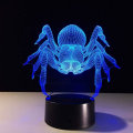 Miniatyrbillede 7 af 7: WJ Sengelampe 3D Illusion LED Lamper 3D Natlampe 3D Akryl Natlampe Soveværelse Sengelampe Stereo LED Natlampe Illusion LED Natlampe Nat-Lys