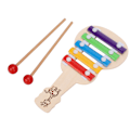 Miniatyrbild 4 av 11: Pedagogisk träleksak xylofon 5 tangenter ram stil xylofon för barn musikaliska leksaker