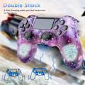 Miniatyrbillede 2 af 7: Dotpet PS4 Controller, Trådløs Controller Kompatibel med PS4/PS4 Pro/PS4 Slim/PC med Touch Panel/Audio Funktion/6-Axies Sensor/Du