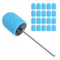 Miniatyrbilde 6 av 11: Neglesliping Bånd Drill Bit Neglekunst Polering Sliping Cap Sett Tilbehør (10 x 15mm) Blå