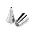 Miniatyrbilde 5 av 5: Profesjonelle store rørformede dyser, 23 stk rustfritt stål sømløse glasur rørformede dysetipssett for cupcakes og baking, 1 koblinger
