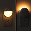 Miniatyrbillede 8 af 8: 2-pak Plug-in Natlampe med 3 Lysindstillinger, Trinløs Dæmpning, Lyssensor, Varm Hvidt Natlys til Badeværelse, Gang, Trappe