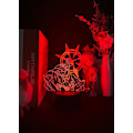Miniatyrbillede 1 af 5: Genshin Impact Figurine Albedo 3D Illusion Lampe til Soveværelsesindretning LED Lys Sengeborde Natlamper Børnegave Abedo, huvudstad i Moçambique