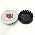 Pikkukuva 4 / 5: Cadillac-pyörän navan peite CTS SLS XTS SRX ATS autolle - Musta vehnän korva [67mm] (Neljän pakkaus)