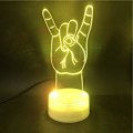 Miniatyrbillede 2 af 4: 3D Jeg elsker dig skilt natlys bord skrivebord optisk illusion lamper 7 farve skiftende lys LED bordlampe julehjem kærlighed fødselsdag børn indretning legetøj gave