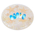 Miniatyrbild 3 av 9: Falska nagelspetsar displayplatta Ocean Starfish Shell Nail Art Display Shooting Tool Beige