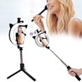Miniatyrbillede 7 af 11: LED-fyldlys Bluetooth Live Streaming Selfie Ring Light Bærbar Makeup Justerbar Lys