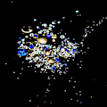 Miniatyrbild 7 av 8: Färgglada spetsiga nagelkonst strass glitter manikyr DIY dekoration tillbehör blå