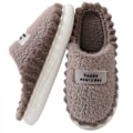Miniatyrbild 1 av 4: Hustofflor med Memory Foam, slip-on halkfria inomhustofflor med gummisula（8,5-9Men）