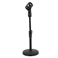 Miniatyrbild 7 av 11: Desktop Metal Tripod Fällbar Mikrofonstativ Justerbar Vinkel Disc Mikrofonfäste Hållare Stativ