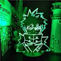 Miniatyrbillede 4 af 7: WJ Academia Katsuki Bakugo Anime Akryl 3D Illusion Lampe til Børns Soveværelse Dekoration Fødselsdag Gave Manga Gadget 3D Optisk Illusion Nattelys PXJD My Hero Academia-A