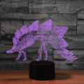 Miniatyrbild 3 av 8: WJ 3D dinosaurie fjärrkontroll 16 färger nattljus illusion akryl LED bordslampa sänglampa barn sovrum skrivbordsdekor födelsedagspresenter leksak för barn
