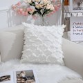 Miniatyrbilde 3 av 7: Off White Dekorative Putetrekk 18 x 18 Tommers Pakke med 2 Boho Pynteputer til Sofa og Sofa, 100% Bomull