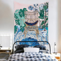 Miniatyrbilde 4 av 5: Wekity Botanisk Boho Hjemmeteppe Estetisk Kunst Hjem Bakgrunn Stoff Ornament Gave Mandala Teppet Ornament (ZJ825-60, 39 X 59 Tommer)