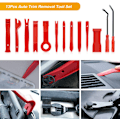 Miniatyrbild 3 av 5: Nylon Bumper Fästelement Nitar Clips Bil Dörrklämma Panel Audio Video Instrumentbräda Demontera Kits Installer Pry Tool (13PCS Trim Removal Tool Set)