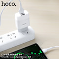 Miniatyrbilde 4 av 5: hoco. C73A Haoyi dobbelportlader ny 2.4A europeisk standard dobbel USB-port mobiltelefonlader
