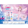 Miniatyrbillede 5 af 6: Princess Magic Bubble Wand, Børns batteridrevne boblemaskine, Lys- og musikboblemaskine og boblepuster, Udendørs fest fødselsdag bu