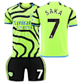 Pikkukuva 1 / 2: 2324 Arsenal vieraspelipaita vihreä setti No.7 SAKA XS