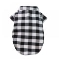 Miniatyrbillede 1 af 5: Ternet kæledyrsskjorte Hundepolskjorte Kæledyrstøj Åndbar Katte-T-shirt (Størrelse XL)