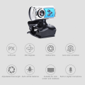 Miniatyrbild 3 av 5: Webkamera, 360 Derece Döndürme Web Kamerası Kamerası, Lcd Ekranlı Defter için altın