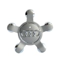 Miniatyrbild 1 av 5: Passar till Audi 134mm femklo fotdäcksskydd navkapsel logotyp A6 A4L-Audi 5-klo konkav grå (fyra pack)