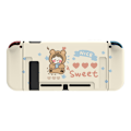 Miniatyrbild 5 av 7: Dockningsbar skyddande väska för Nintendo Switch, söt mjuk TPU slim case cover för NS-konsol och Joy-Con-kontroller