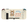 Miniatyrbillede 2 af 7: Dockbar Beskyttende Etui til Nintendo Switch, Sød Blød TPU Slim Etui Cover til NS Konsol og Joy-Con Controllere