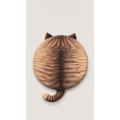 Miniatyrbild 3 av 3: Kattformad sittdyna söt minnesskum rund halkfri dyna för hemmakontor klassrum sovsal
