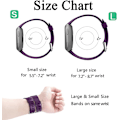 Pikkukuva 6 / 6: Älykellon ranneke sopii Fitbit versa älykellolle, versa 2 ja versa Lite se -kelloille naisille ja miehille (Violetti-L)