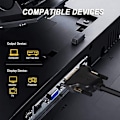 Pikkukuva 2 / 5: DVI-HDMI, Bidirektionaalinen DVI (DVI-D) - HDMI Uros-Naaras Adapteri Kultapinnoitetulla Johdolla, 5-Pakkaus