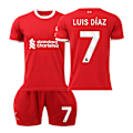 Miniatyrbillede 1 af 2: 2023-2024 Liverpool Børnefodbolddragt Sæt-Nr.7 LUIS DIAS#26 No.7 LUIS DIAS #26