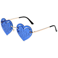 Miniatyrbillede 2 af 6: Klassiske siamesiske one piece overdimensionerede solbriller Nice Rimless stilfuldt retro design til kvinder og mænd